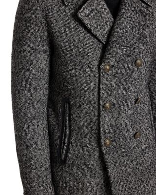 Harden Regular Fit Double Breasted Wool Peacoat