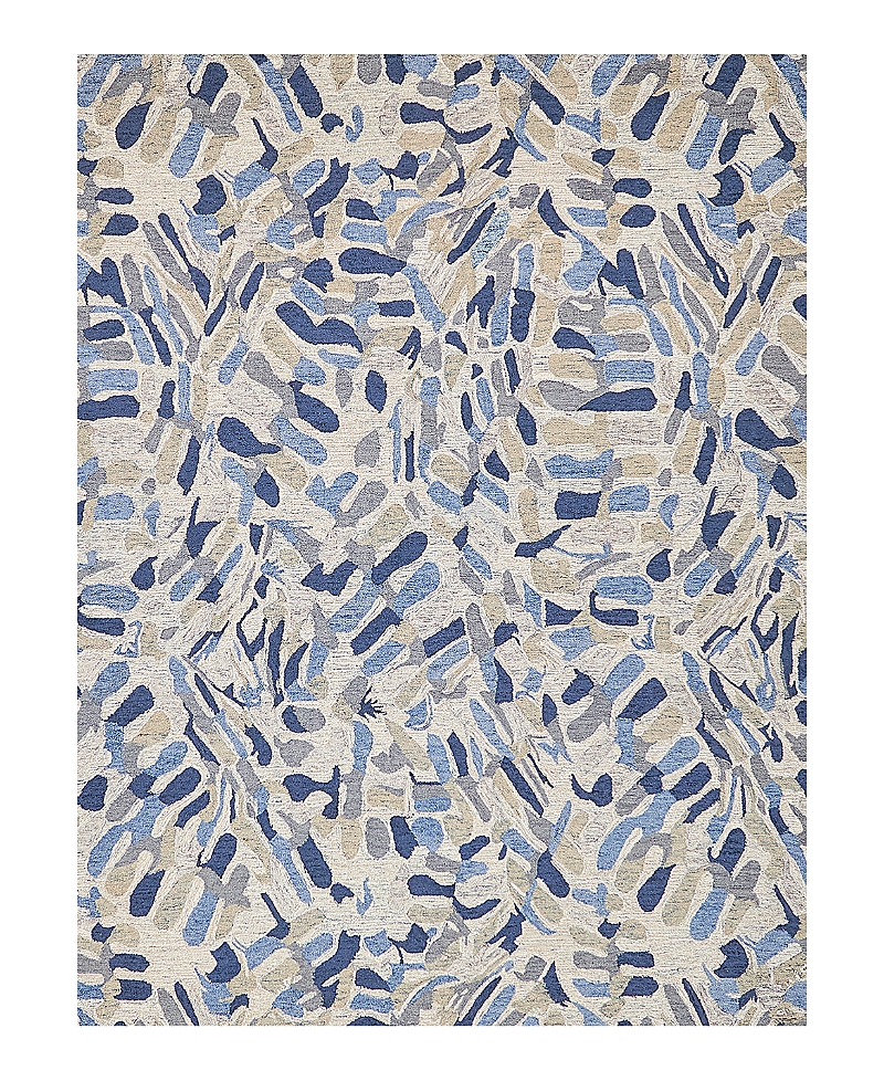 Exquisite Rugs Botanica 6810 Area Rug, 5' X 8' In Navy/ivory