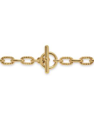 DY Madison&reg; Toggle Chain Bracelet in 18K Yellow Gold, 5.5mm