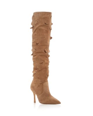 Larroudé - Women's Julia Flower Embellished Boots