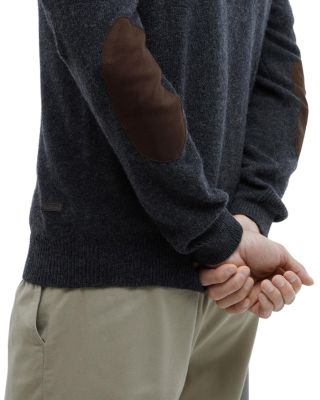 Elbow Patch Crewneck Sweater 