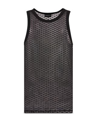 Emporio Armani Logo Mesh Tank | Bloomingdale's