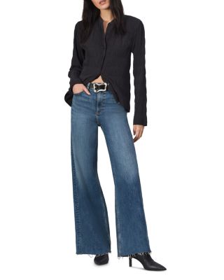 Flexi Sofie High Rise Wide Leg Jeans in Willow
