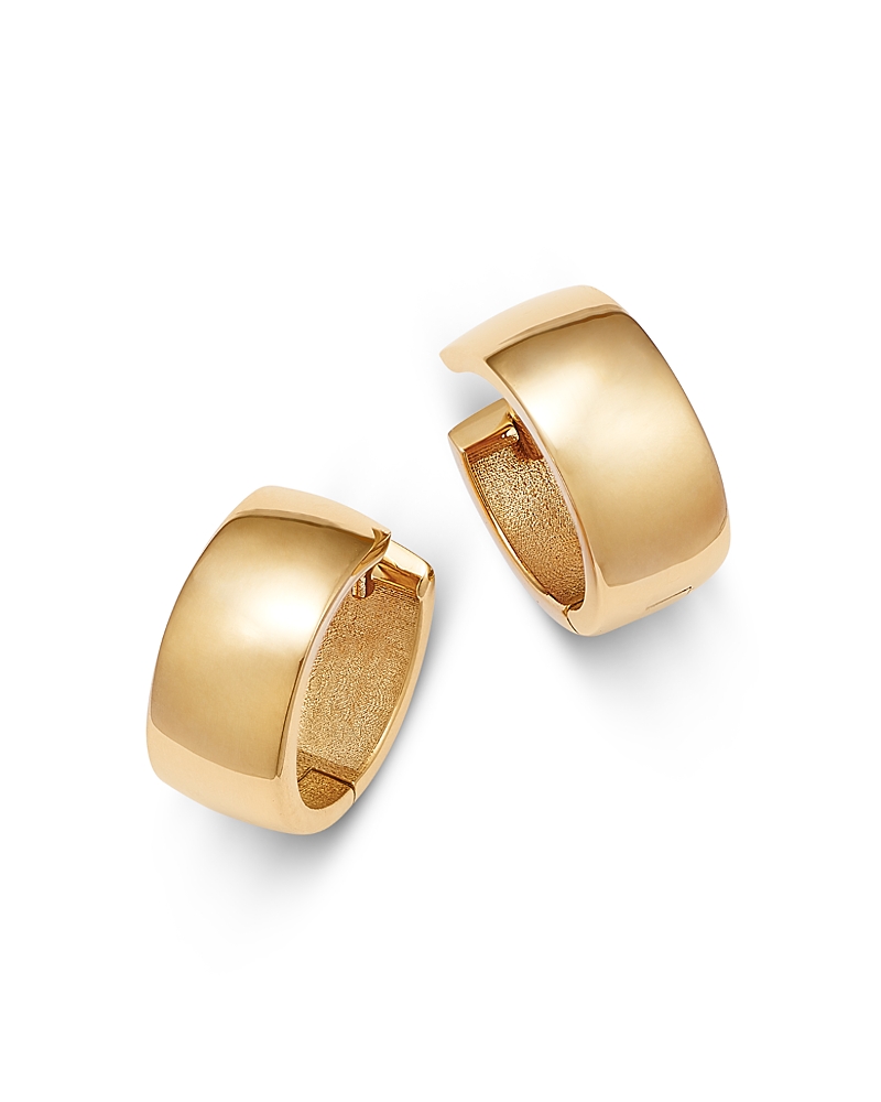 Bloomingdale's Fine Collection Polished Hinged Hoop Earrings In 14k Yellow Gold - Exclusive In Gold