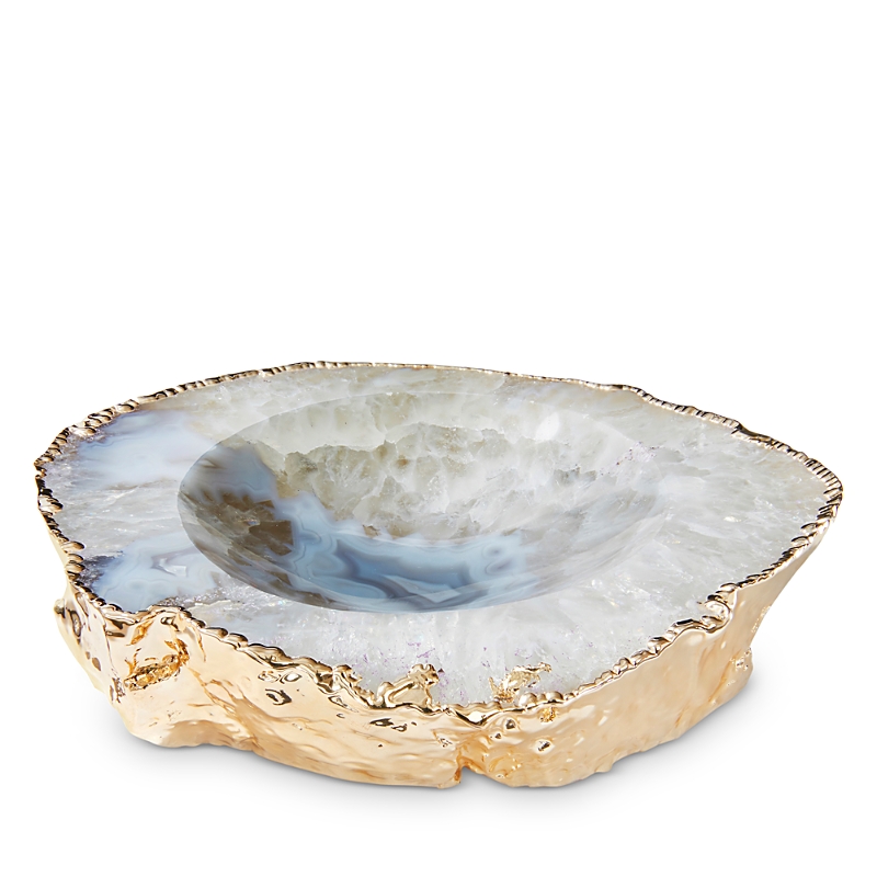 Anna New York Casca 24k Gold Bowl In Tan Gold