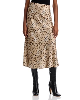 Anya Leopard Print Midi Skirt