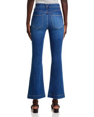 Carson Kick Flare Jeans in Bright Blue