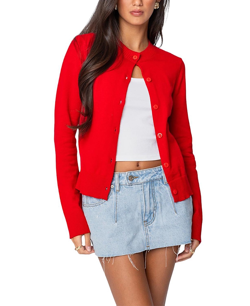 Edikted Hollie Button Up Cardigan