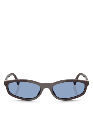 Miu Regarde Oval Sunglasses, 54mm