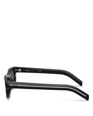 Iconic Plaque Rectangle Sunglasses, 57mm