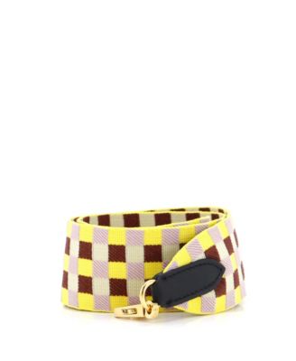 Pre-Owned HERMÈS - 50 Sangle Shoulder Strap Maxi Quadrille Canvas