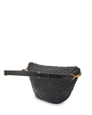 Grande Fanny Woven Checker Leather Belt Bag