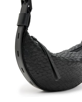 Half Moon Leather Crossbody