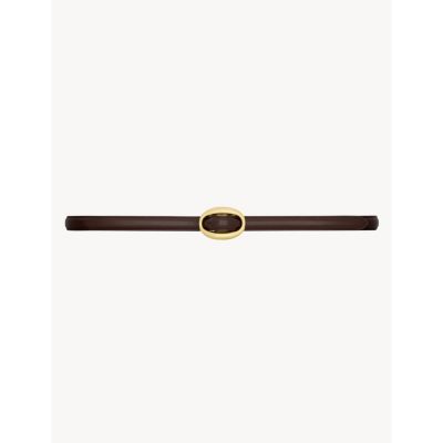  Oval Buckle Thin Belt