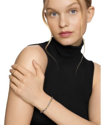 DY Madison&reg; Chain Bracelet in Sterling Silver with 18K Yellow Gold, 5.5mm