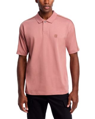 HUGO - Drack Cotton Logo Taped Relaxed Fit Polo Shirt