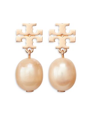 Tory Burch Kira Cultured Pearl Drop Earrings
