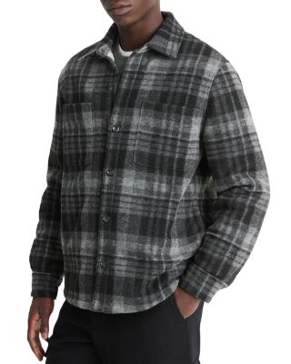 Vince - Plaid Fleece Lined Shirt Jacket