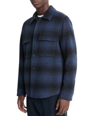 Vince - Wool & Nylon Splittable Plaid Shirt Jacket