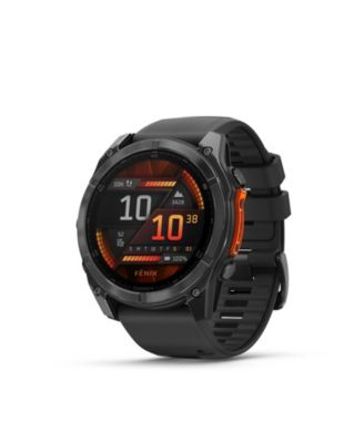 Fenix 8 51mm, AMOLED, Glass, Slate Gray Steel/Black, Black Band Watch / Fitness Tracker