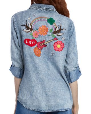 Birds of a Feather Denim Shirt