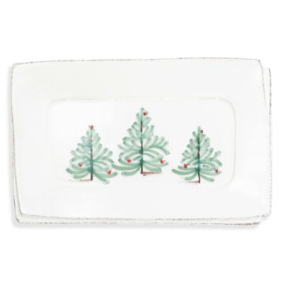 VIETRI - Lastra Holiday Small Rectangular Tray