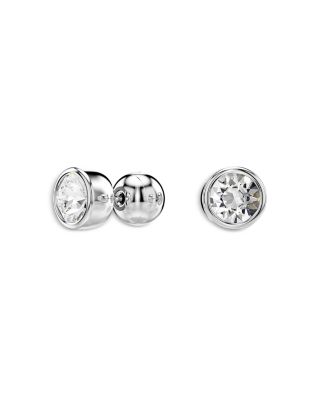 Imber Crystal Stud Earrings in Rhodium Plated