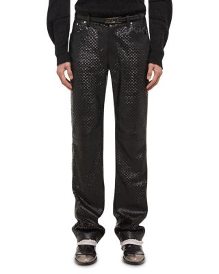 Helmut Lang - Hole Punch Leather Worker Pants