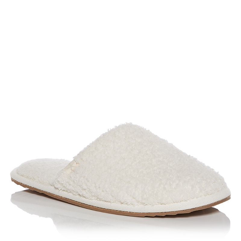 Barefoot Dreams Cozychic Ribbed Slippers In Pearl