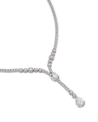 Diamond Necklace in 18K White Gold, 5.5 tcw
