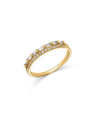 Bloomingdale's Fine Collection - Diamond Double Row Band in 14K Yellow Gold, 0.25 tcw