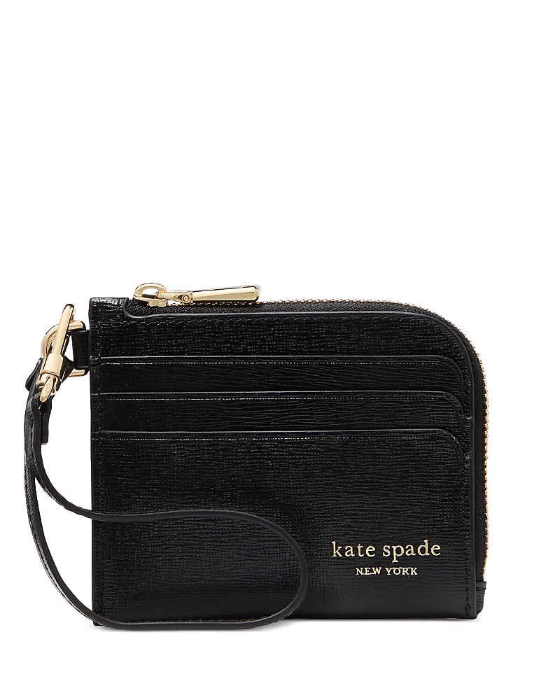Kate Spade Devin Card Case Wristlet In Black
