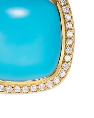 Albion&reg; Pendant in 18K Yellow Gold with Gemstones and Diamonds, 15mm