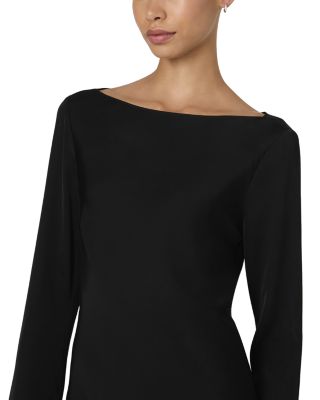 Ennis Satin Bell Sleeve Mini Dress