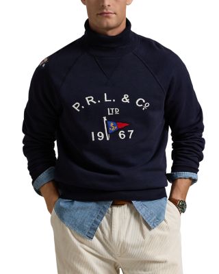 Polo Ralph Lauren - Embroidered Fleece Turtleneck Sweatshirt