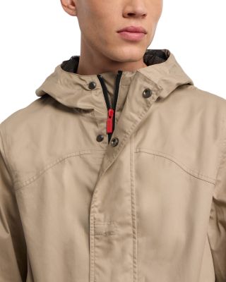 Downing Coated Cotton Hooded Rain Jacket 