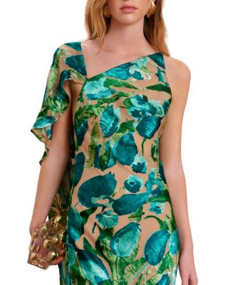 sachin and babi light blue dress Cult Gaia Iker Draped Dress