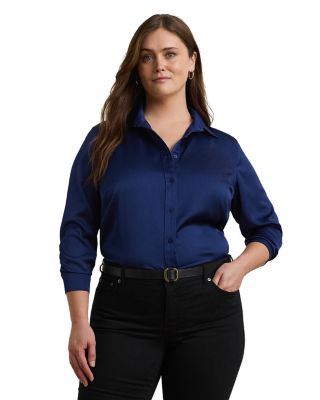 Ralph Lauren - Plus Button Front Shirt