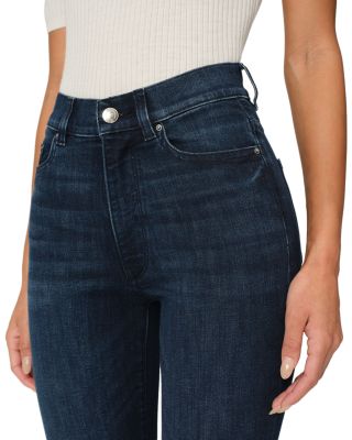 Halle Instasculpt Straight Leg High Rise Jeans in Mediterranean