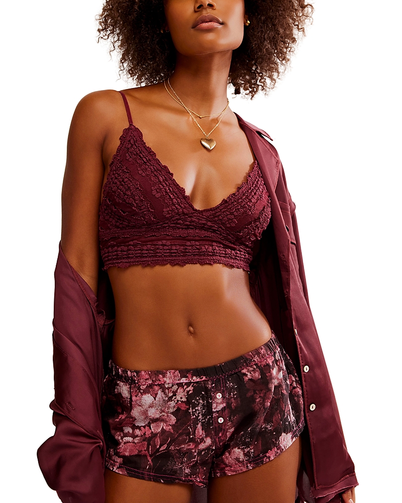 Free People Intimately Fp Amina Longline Bralette In Acai