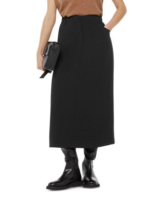 Petite Abigail Tailored Midi Skirt