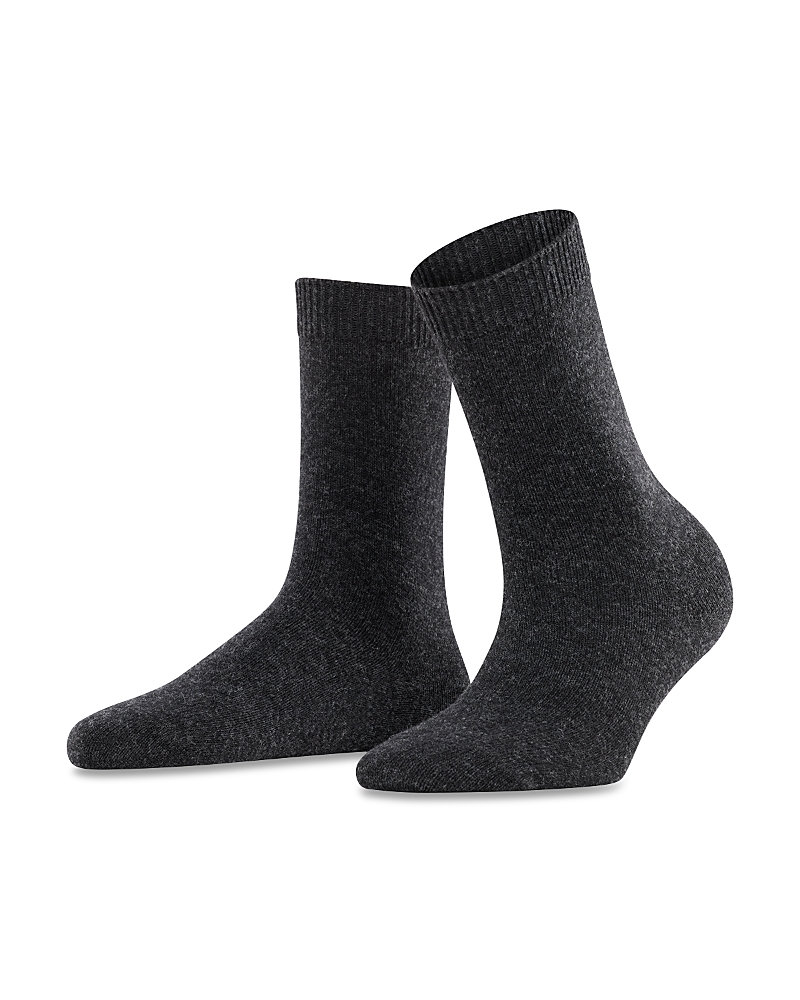 Falke Soft Merino Blend Socks In Anthracite Melange