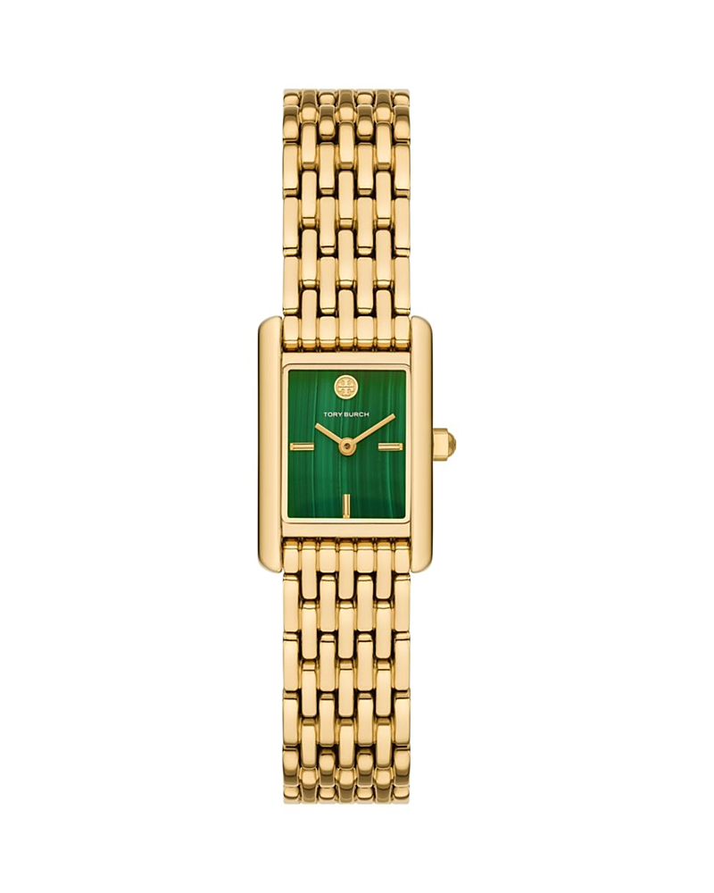 Tory Burch Mini Eleanor Watch In Green/gold