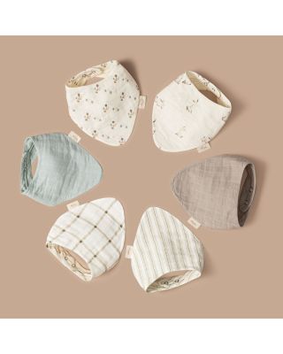 Avery Bunny Cotton Muslin Bibs, 3 Pack - Ages 0-36 Months