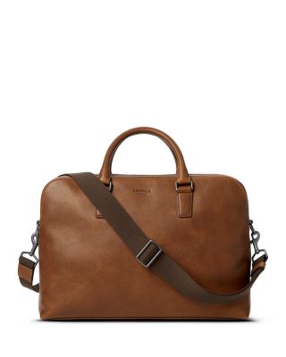 Shinola Leather Double Zip Brief Navigator