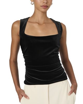 Stretch Velvet Corset Top