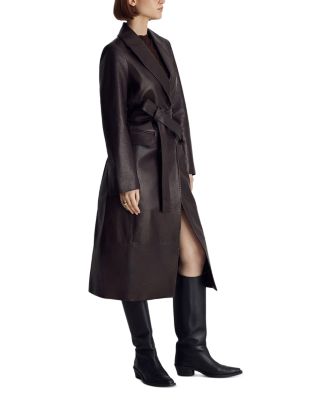 Ophelia Belted Leather Jacket