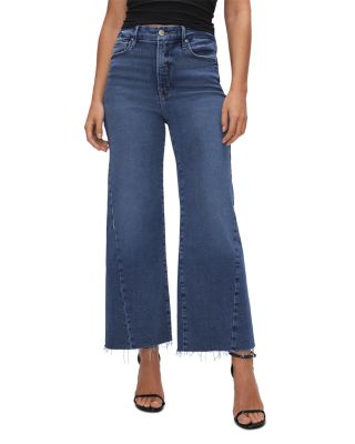 Good American - Palazzo Cropped Jeans