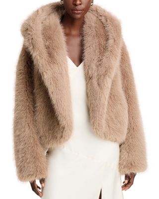 BOSS - NAOMI x BOSS 2.0 Cabarette Faux Fur Coat