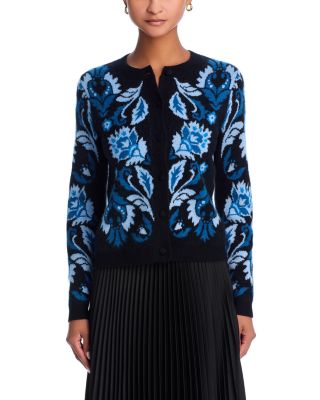 100% Cashmere Spring Novelty Cardigan - Exclusive